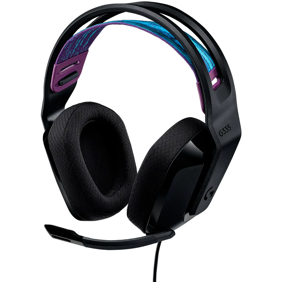 Геймърски слушалки LOGITECH G335 Wired Gaming Headset - BLACK - 3.5 MM