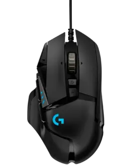 Геймърска мишка LOGITECH G502 Corded Gaming Mouse - HERO - BLACK - USB - EER2