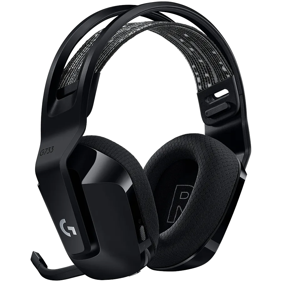 Геймърски слушалки LOGITECH G733 LIGHTSPEED Wireless RGB Gaming Headset - BLACK - Image 11