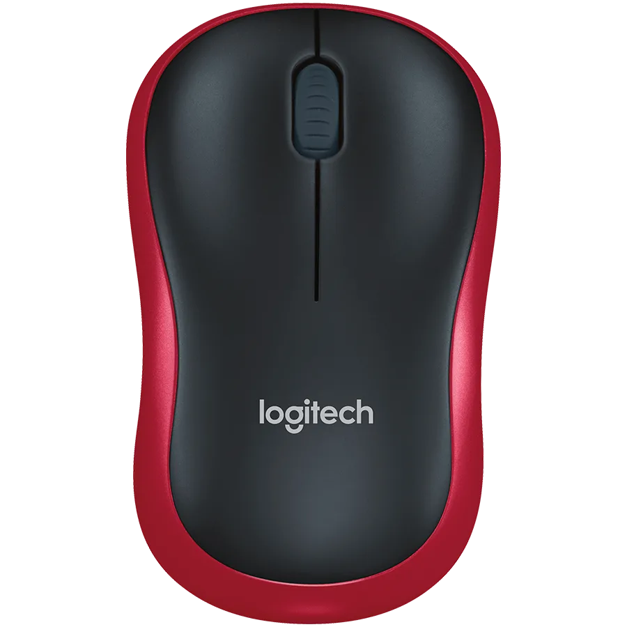 Безжична мишка LOGITECH M185 Wireless Mouse - RED - EER2