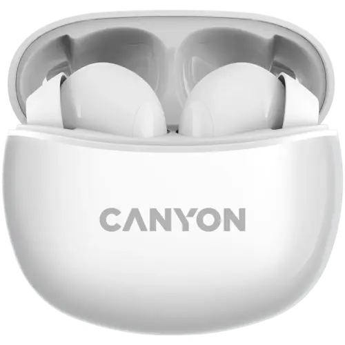 Bluetooth слушалки CANYON headset TWS-5 White