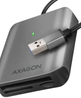 Карта памет Axagon Aluminum high-speed USB-A 3.2 Gen 1 memory card reader. 3 slots
