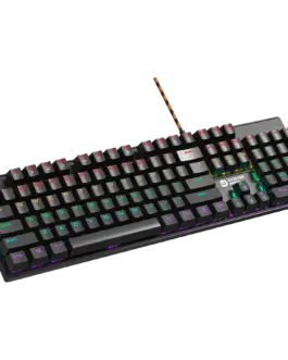 Alternative view of Геймърска клавиатура CANYON keyboard Deimos GK-4 Rainbow US Wired Black
