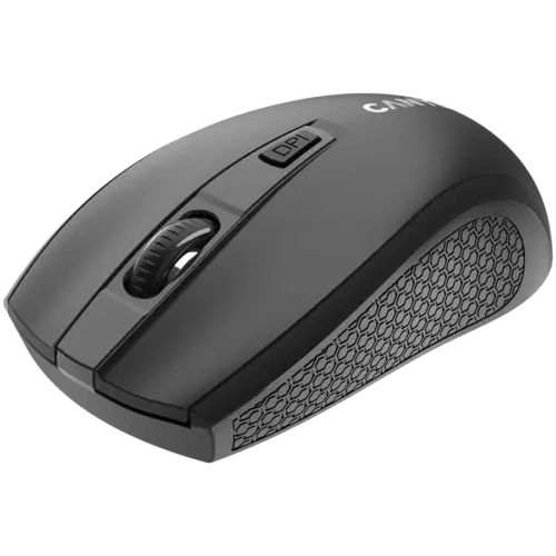 Alternative view of Безжична мишка CANYON MW-7, 2.4Ghz wireless mouse, 6 buttons, DPI 800/1200/1600, with 1 AA battery ,size 110*60*37mm,58g,black