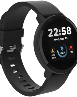 Alternative view of Смарт часовник CANYON Lollypop SW-63, Smart watch, 1.3inches IPS full touch screen, Round watch, IP68 waterproof, multi-sport mode, BT5.0, compatibility with iOS and android, black, Host: 25.2*42.5*10.7mm, Strap: 20*250mm, 45g