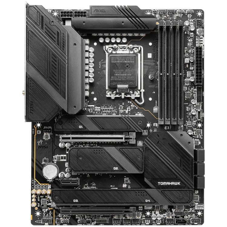 Дънна платка MSI MAG Z790 TOMAHAWK WIFI, ATX, Socket LGA 1700, Dual Channel DDR5 7200+(OC)MHz, 2x PCIe x16 slots, 4x M.2 slots, 1x HDMI, 1x DP, 4x USB 3.2 Gen2, 4x USB 3.2 Gen2, 4x USB 2.0, Type-C, 7.1 HD Audio, 2.5Gbps LAN - Image 11