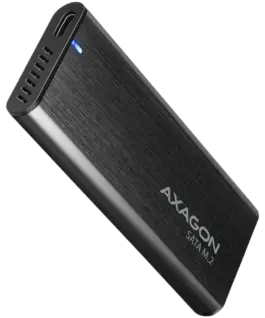 Чекмедже за диск AXAGON EEM2-SBC M.2 SATA screwless RAW box black SuperSpeed USB-C 10