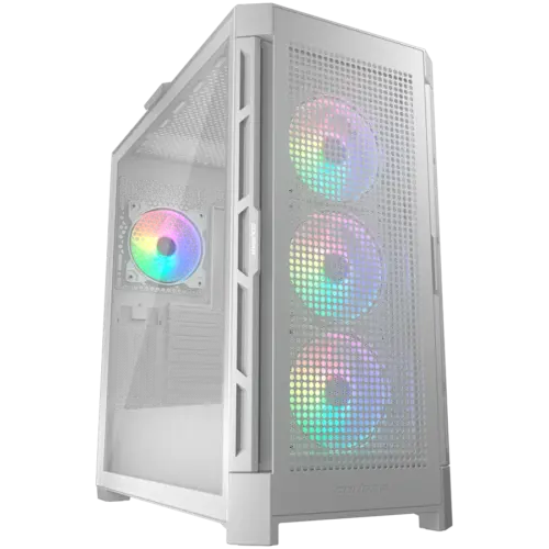 Кутия за компютър COUGAR DUOFACE PRO RGB PC Case Mid Tower White