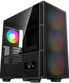 Кутия за компютър DeepCool CH560 Digital Mid Tower Mini-ITX/Micro-ATX/ATX/E-ATX 1xUSB3.0 1xType-C 1xAudio 3x140mm + 1x12