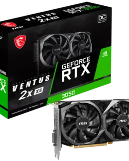 Видео карта MSI Video Card Nvidia GeForce RTX 3050 VENTUS 2X XS 8G OC 8GB GDDR6 128bit Boost: 1807 MHz 2560 CUDA Cores P