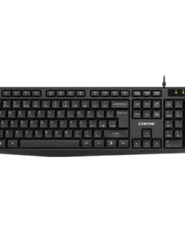 Клавиатура CANYON keyboard KB-1 EN/BG Wired Black