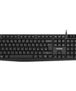 Клавиатура CANYON keyboard KB-1 EN/BG Wired Black
