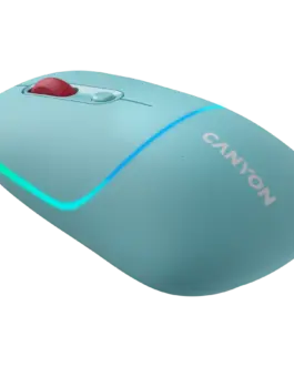 Alternative view of Безжична мишка CANYON mouse MW-22 Dual Band RGB Wireless Dark Cyan