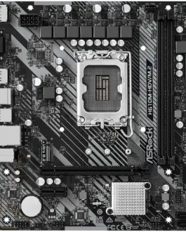 Alternative view of Дънна платка ASROCK Main Board Desktop H610M-HDV/M.2 (S1700, 2x DDR4, 1x PCIe 4.0 x16, 1x PCIe 3.0 x1, 4x SATA3 6.0Gb/s, 1x m.2 PCIe, 4x USB 3.2, 6x USB 2.0, 1x Com port header, 1x VGA, 1x HDMI, 1x DP 1.4, 1x GLAN, mATX) Retail