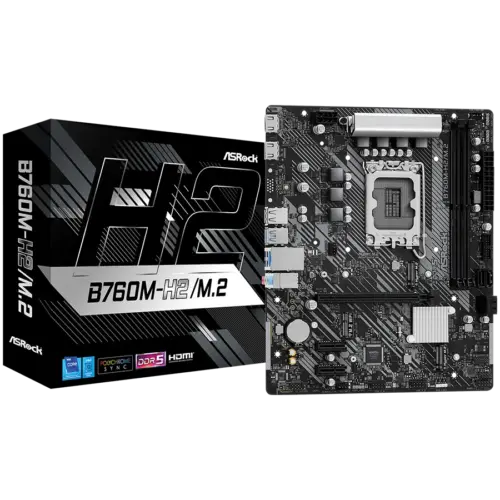 Дънна платка ASROCK B760M-H2/M.2 mATX LGA1700 DDR5