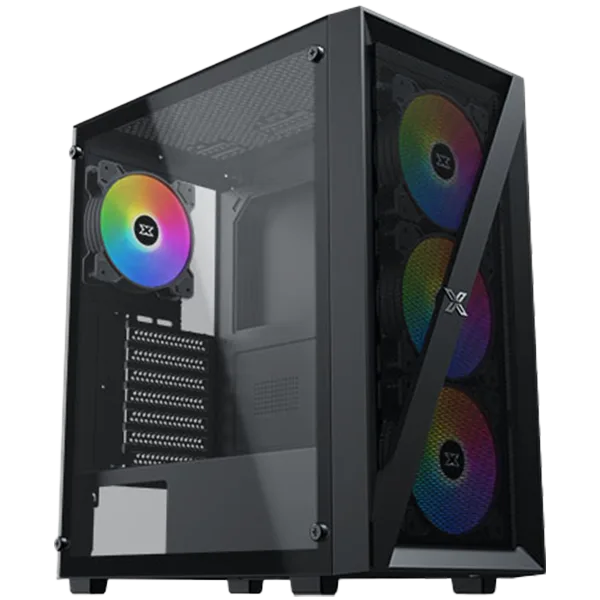 Кутия за компютър Xigmatek Blade EN40887 ATX/M-ATX/MINI ITX USB3.0 X1 USB2.0 X2 HD AUDIO Mehsed Grill Frontpanel & Left