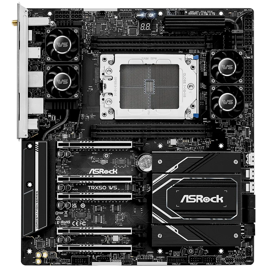 Дънна платка ASRock MB TRX50 WS sTR5 AMD TRX50 SATA 6Gb/s DDR5 EATX - Image 68