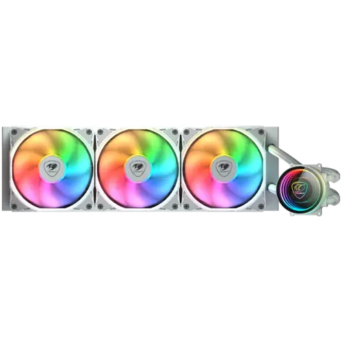 Охладител за процесор Охладител COUGAR POSEIDON ELITE ARGB 360 White AiO Liquid