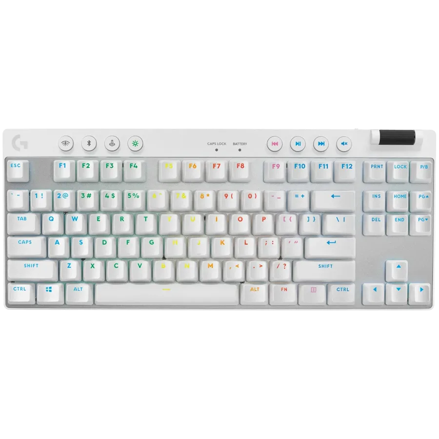 Геймърска клавиатура LOGITECH G PRO X TKL LIGHTSPEED Mechanical Gaming Keyboard - WHITE - US INTL -