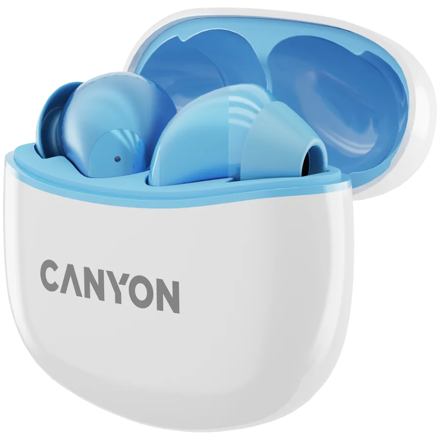 Bluetooth слушалки CANYON headset TWS-5 Blue - Image 48