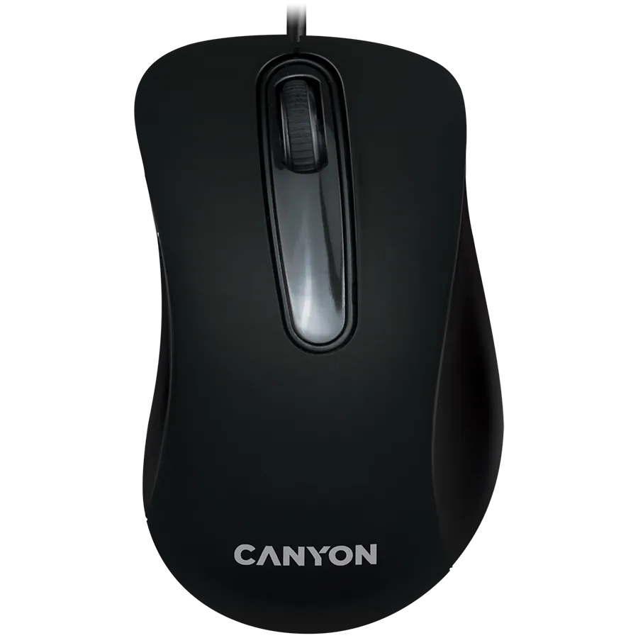 Мишка за компютър CANYON mouse CM-2 Wired Black