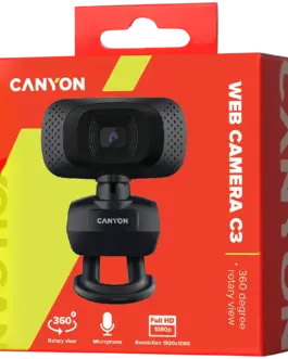 Alternative view of Уеб камера CANYON webcam C3 HD 720p Black