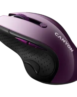 Alternative view of Безжична мишка CANYON 2.4Ghz wireless mouse, optical tracking - blue LED, 6 buttons, DPI 1000/1200/1600, Purple pearl glossy