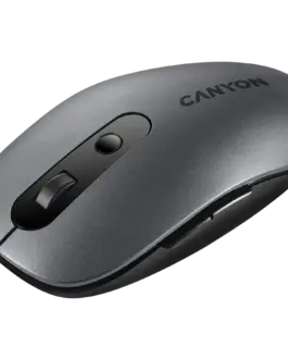 Alternative view of Безжична мишка CANYON MW-9, 2 in 1 Wireless optical mouse with 6 buttons, DPI 800/1000/1200/1500, 2 mode(BT/ 2.4GHz), Battery AA*1pcs, Grey, 65.4*112.25*32.3mm, 0.092kg