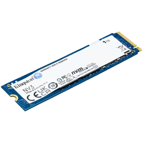 Alternative view of SSD диск Kingston 1TB NV3 SSD M.2 2280 PCIe 4.0 NVMe, Read: 6,000/ Write: 4,000MB/s