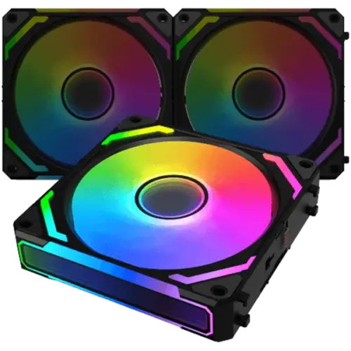 Вентилатор Starlink Ultra EN40412 3PCS Black Easy Clip On & Smart Link FanARGB & PWM CableGalaxy II Fan Control Box & Re