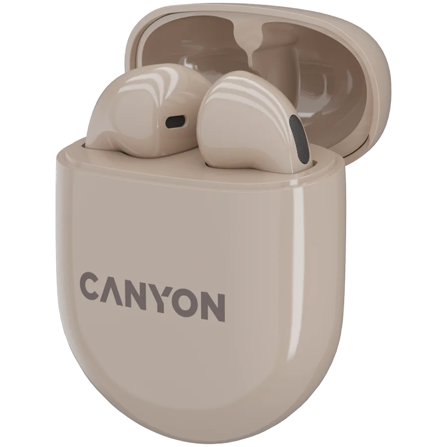 Bluetooth слушалки CANYON headset TWS-6 Beige - Image 46
