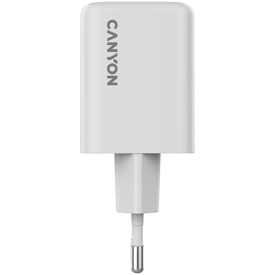 Зарядно за мобилен телефон CANYON charger CU45AC GaN 45W 1xPD 1xQC EU White - Image 38