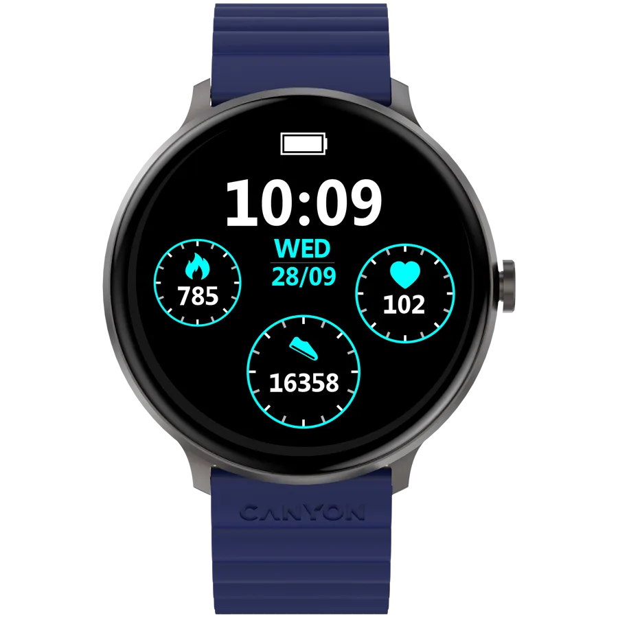 Смарт часовник CANYON smart watch Jacky SW-69 Blue Yellow