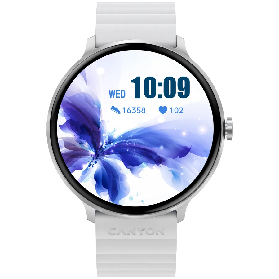 Смарт часовник CANYON smart watch Jacky SW-69 White Blue