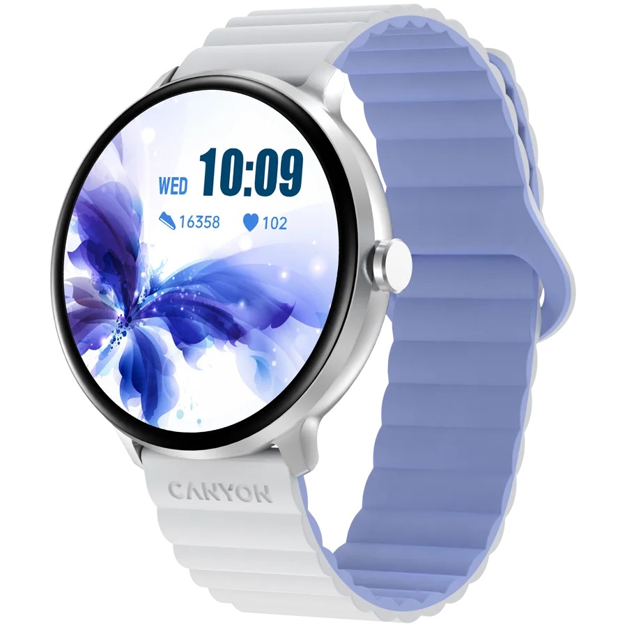 Смарт часовник CANYON smart watch Jacky SW-69 White Blue - Image 40