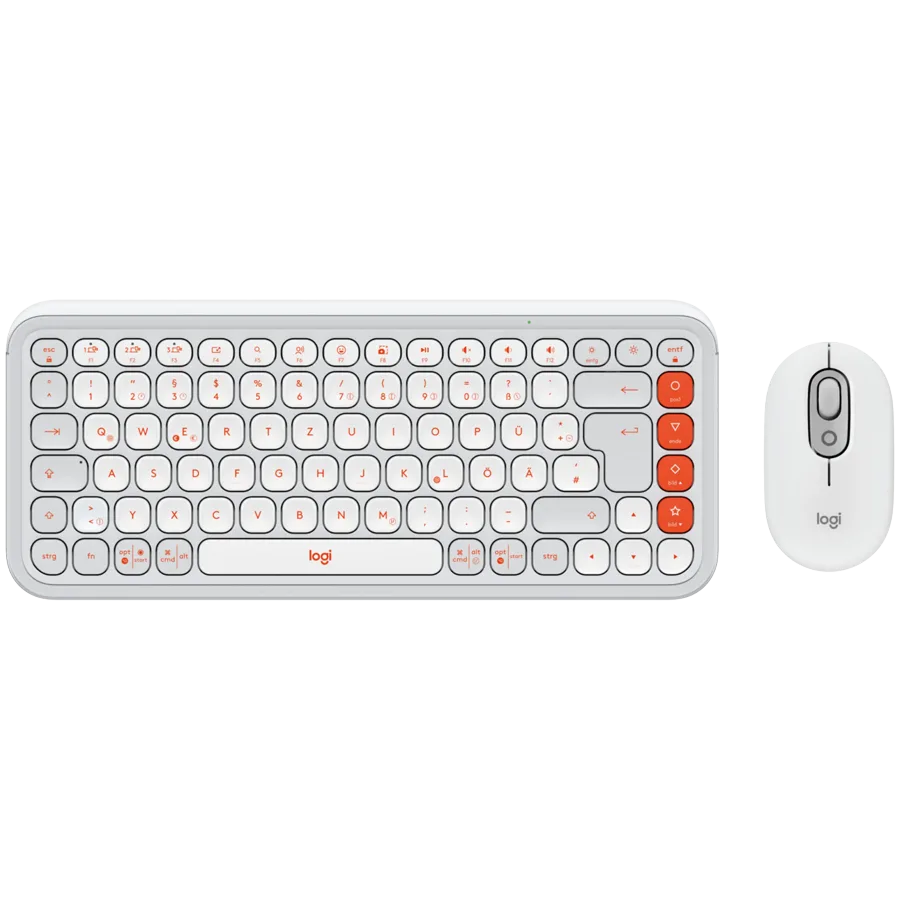 Клавиатура LOGITECH POP ICON COMBO - OFF WHITE - US INTL - BT - INTNL-973