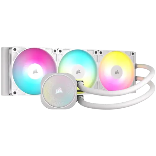 Охладител за процесор Охладител CORSAIR NAUTILUS 360 ARGB White 360mm Radiator Liquid CPU