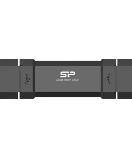 Външен SSD диск Silicon Power 500GB DS72 Dual USB-C/USB 3.2 Gen 2 Portable External SSD Steam Deck and iPhone 15 Pro R/W