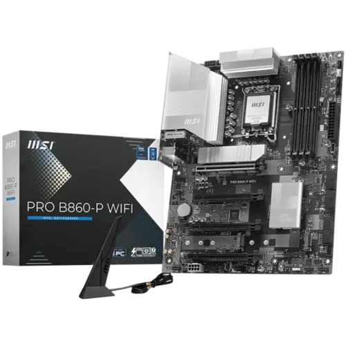 Дънна платка MSI PRO B860-P WIFI ATX LGA 1851 4x DDR5 Dual Channel DDR5 up to 8600(OC)MHz 4x PCIe x16 slot 3x M.2 slot 4