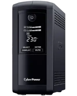 UPS CyberPower UPS AVR 1000VA/550W Line-Interactive LCD display 4x Schuko Runtime at 90W ( min ):44 Surge and Spike prot