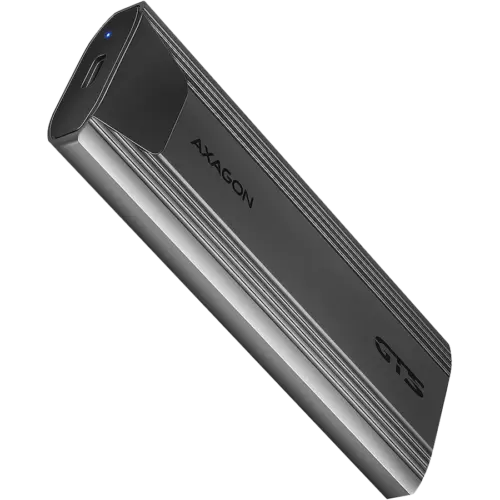 Чекмедже за диск AXAGON EEM2-GTS2 USB-C 3.2 Gen 2 - M.2 NVMe / SATA SSD THIN SCREWLESS 30-80mm ALU