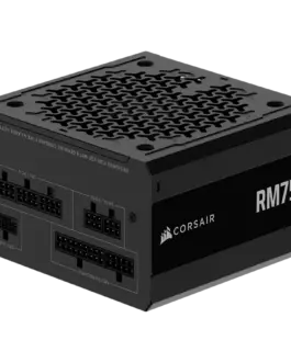 Alternative view of Захранване за компютър CORSAIR RM750e, 750 Watt, ATX 3.1, PCIe 5.1, Cybenetics GOLD Certified, Fully Modular