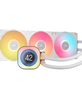 Охладител за процесор Охладител CORSAIR iCUE LINK TITAN 360 RX LCD White AIO 360mm Liquid CPU