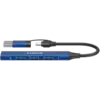 USB хъб CANYON hub DS-02 4in1 USB-A/C Blue