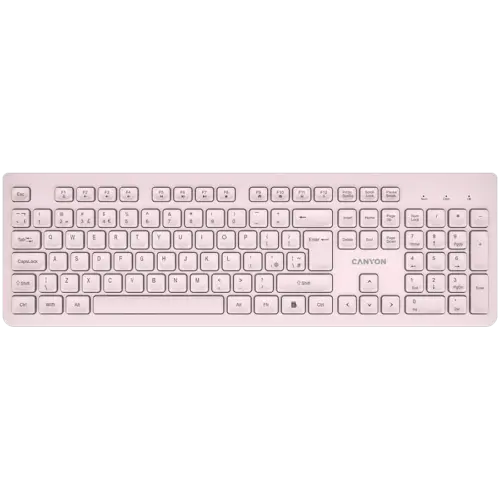 Клавиатура CANYON keyboard HKB-W01 UK/US AAA Wireless Beige
