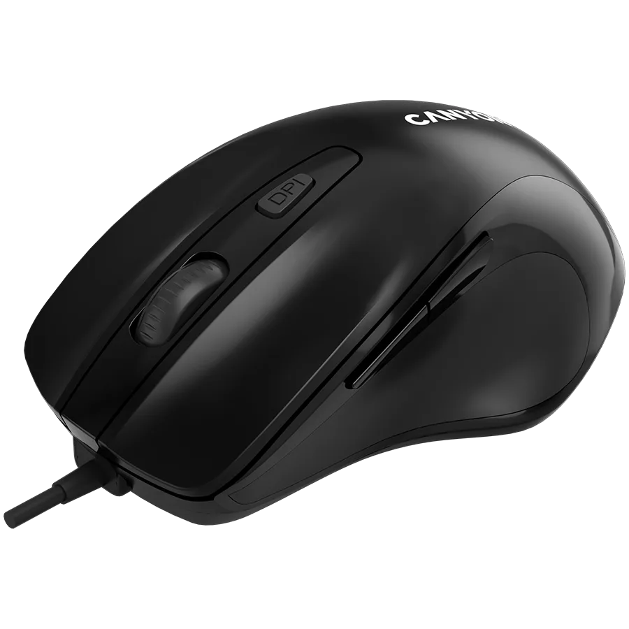 Мишка за компютър CANYON mouse M-6 Wired Black - Image 71
