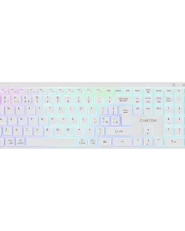 Клавиатура CANYON keyboard HKB-W11 UK/US RGB Dual Mode Wireless White