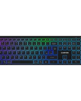 Клавиатура CANYON keyboard HKB-W11 UK/US RGB Dual Mode Wireless Black
