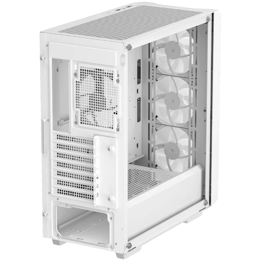 Кутия за компютър DeepCool CC560 MESH WH V2, Mid Tower, Mini-ITX/Micro-ATX/ATX, 2xUSB3.0, 1xAudio, 4x120mm Pre-Installed ARGB Fans, Tempered Glass, Mesh Panel, White, R-CC560-WHAMA4-G-2 - Image 95