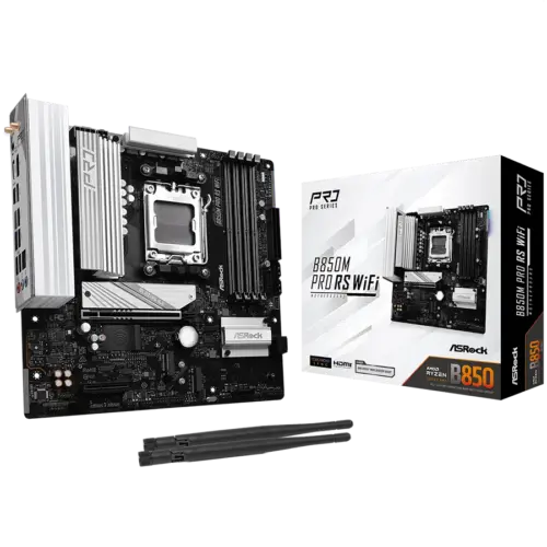 Дънна платка ASROCK B850M Pro RS WiFi mATX AM5 DDR5
